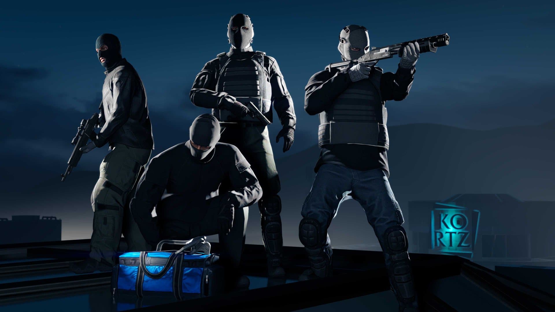 Real GTA Online screenshot showing The Kortz Center Heist