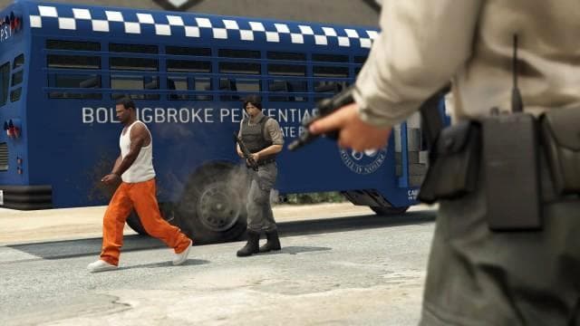 Real GTA Online screenshot showing The Prison Break
