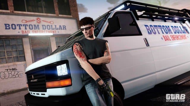 Real GTA Online screenshot of a Bottom Dollar Bail Enforcement Office