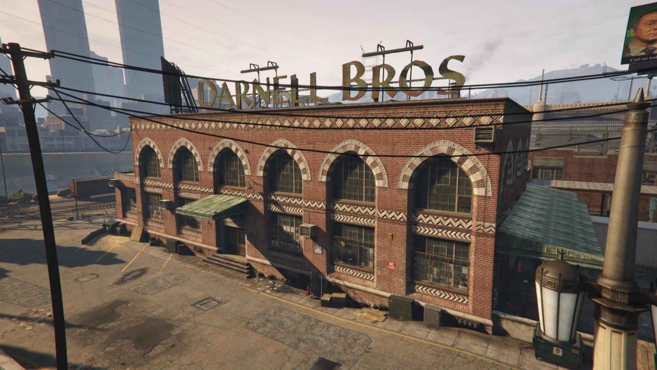 Real GTA Online screenshot of the Darnell Bros Garment Factory