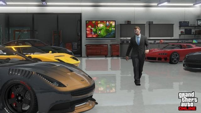 Real GTA Online screenshot of a high-end vehicle garage