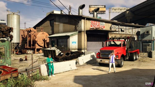 Real GTA Online screenshot of a Salvage Yard